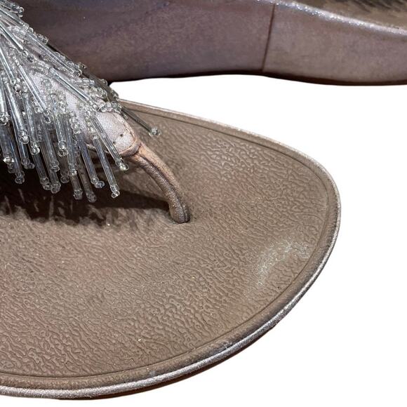 Fit Flop Women's Cha Cha Thong Sandal Size 5 Good Used Condition Stained - Picture 7 of 9